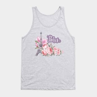 Paris Floral Tank Top